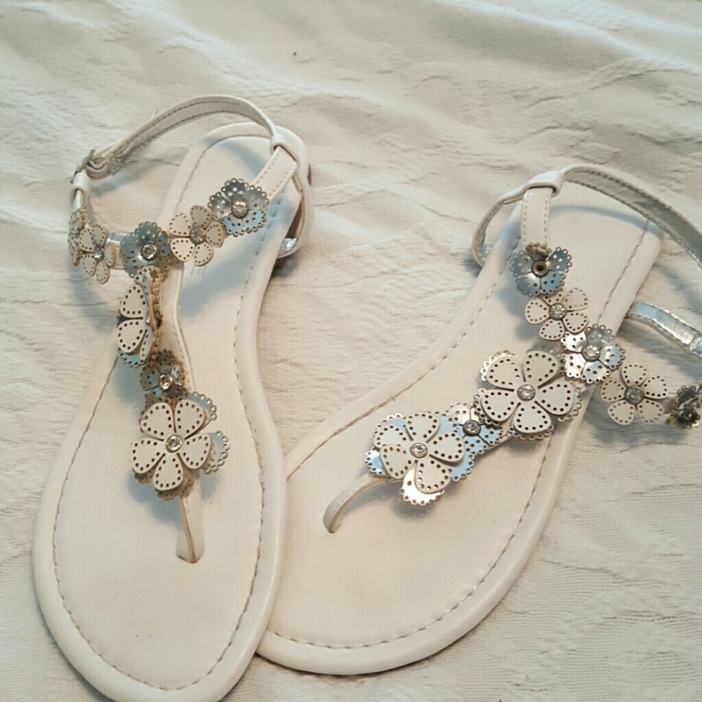 Brand new white sandals