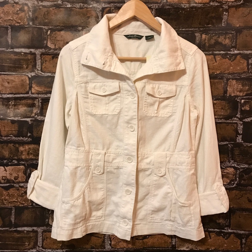 Eddie Bauer Button Adjustable Waist Jacket