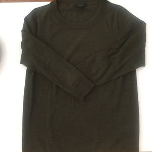 Olive green Jcrew tippi sweater