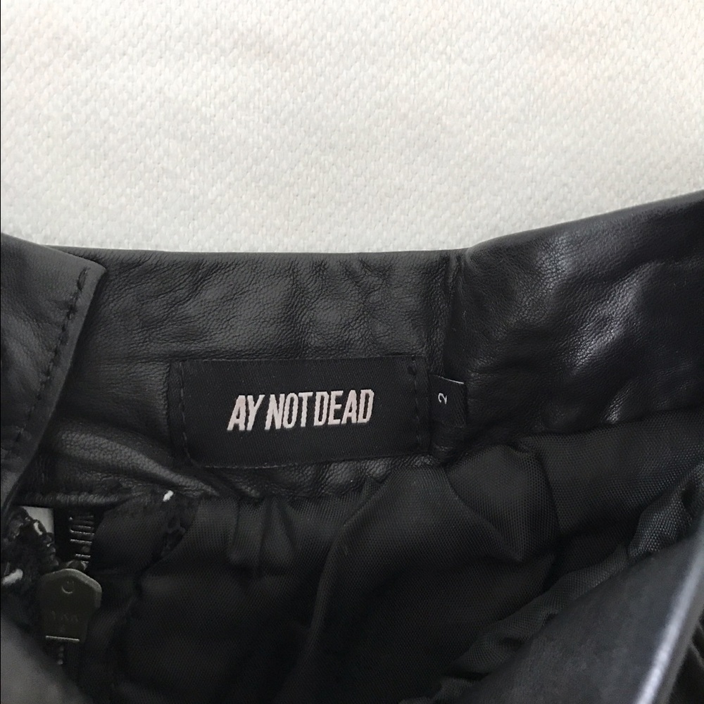 Ay NotDead leather skirt