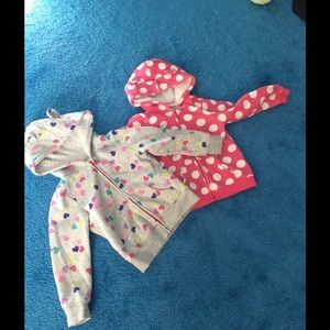 2 toddler hoodies