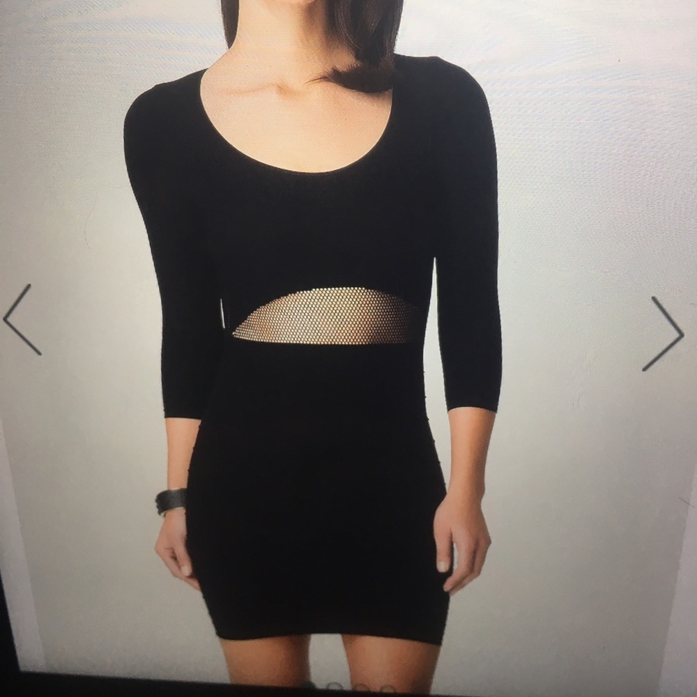 Black long sleeve Bebe dress