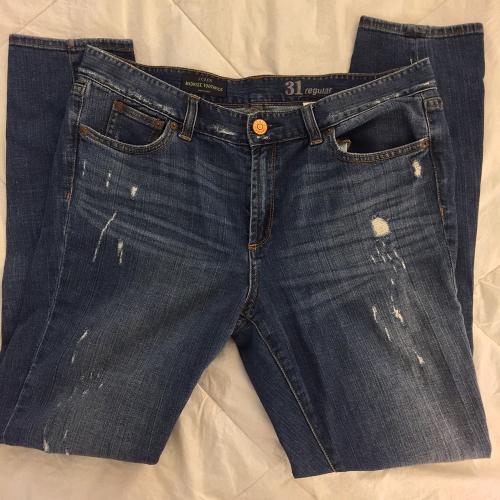 J Crew Retail Midrise Toothpick 31