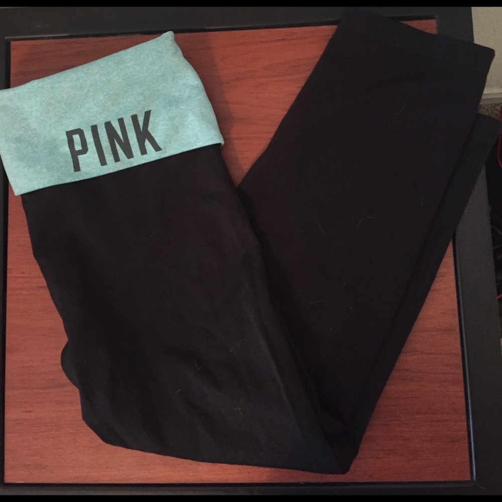 PINK yoga crop pants