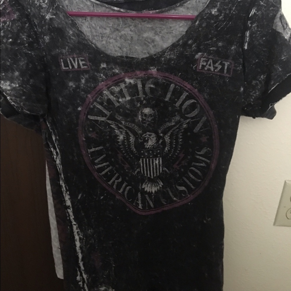 Affliction reversible tee