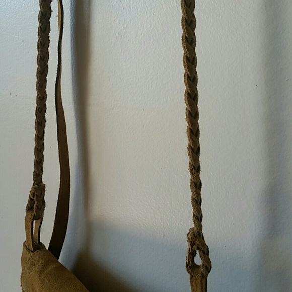 Fringe Suede tan bag - Picture 3 of 4