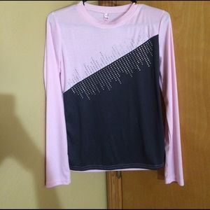 Pink and grey long sleeve