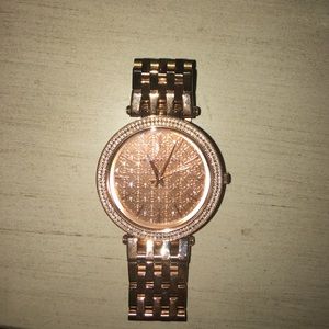 MK rose gold watch