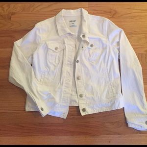 White Old Navy Jean Jacket
