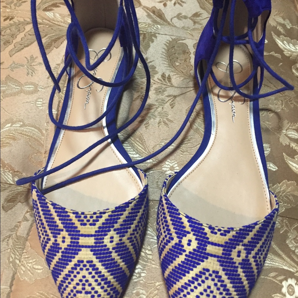 Jessica Simpson Laced Up Flats