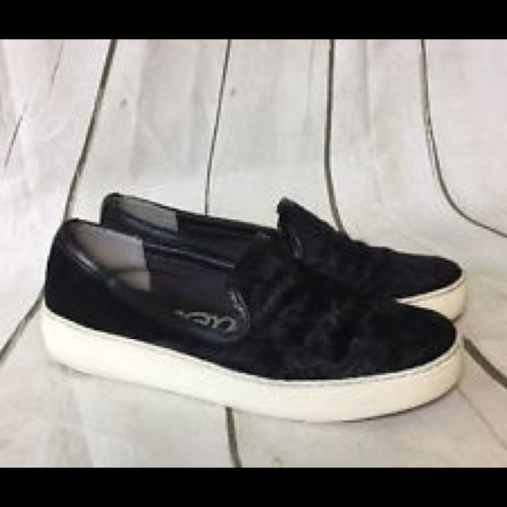 Sam Edelman black haircalf slip on