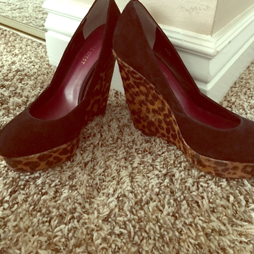 Wedge Leopard heels