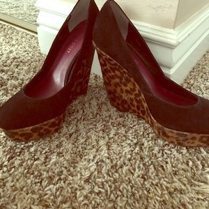 Wedge Leopard heels