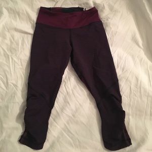 Lululemon striped capris size 4