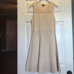 Sleeveless cream Ann Taylor dress worn only once