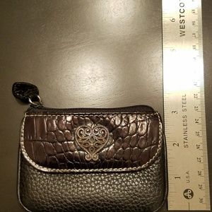 Brighton Leather Coin Purse w/Key Fob.