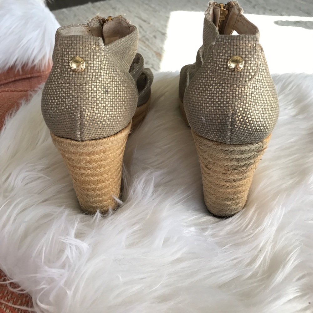 Michael Kors Golden Wedge Sandals - Picture 3 of 6