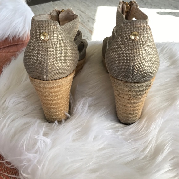 Michael Kors Golden Wedge Sandals - Picture 3 of 6