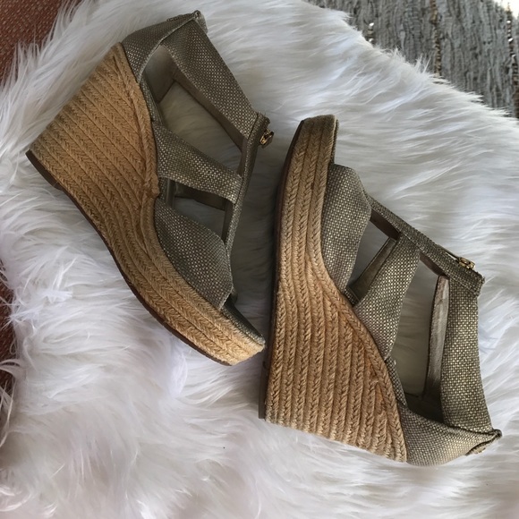 Michael Kors Golden Wedge Sandals - Picture 5 of 6