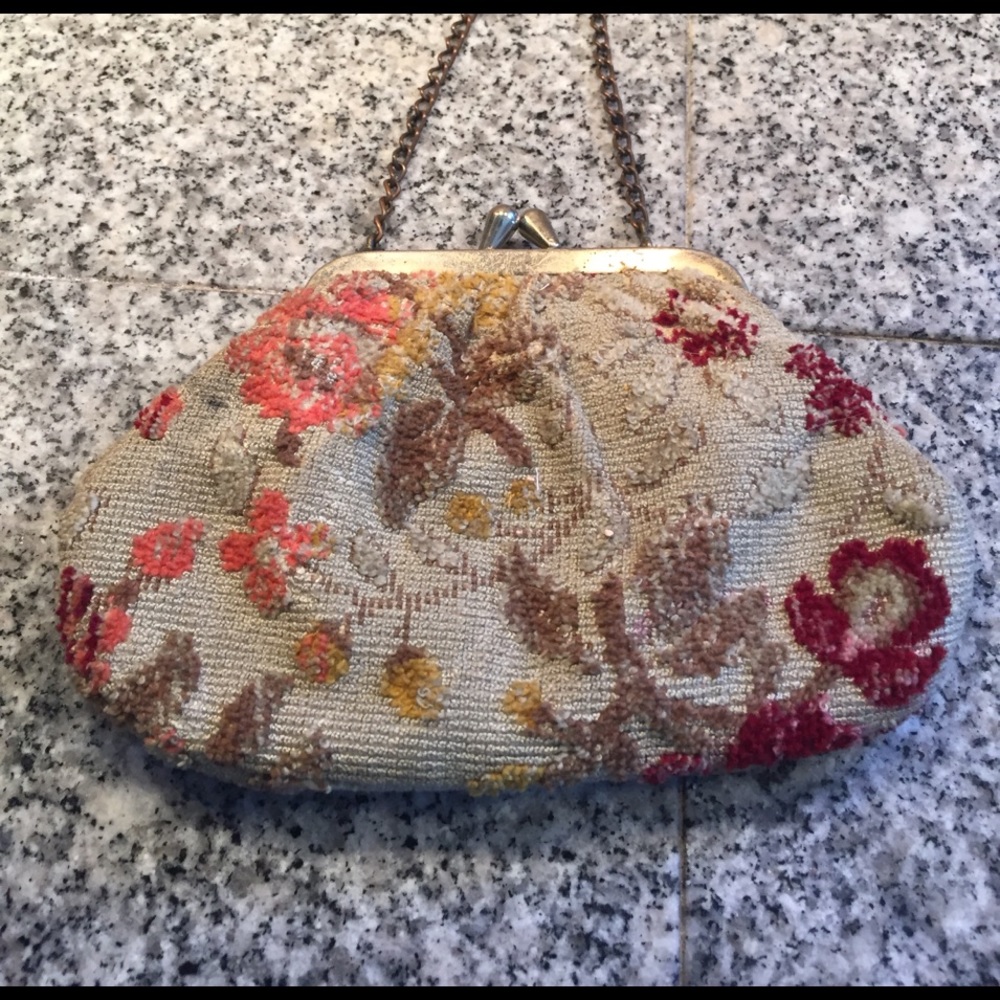 Vintage Tapestry style clutch