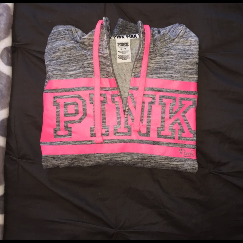 VS PINK Half Zip Hoodie