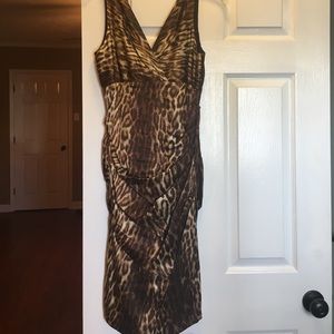 Beautifully fitted animal print dress