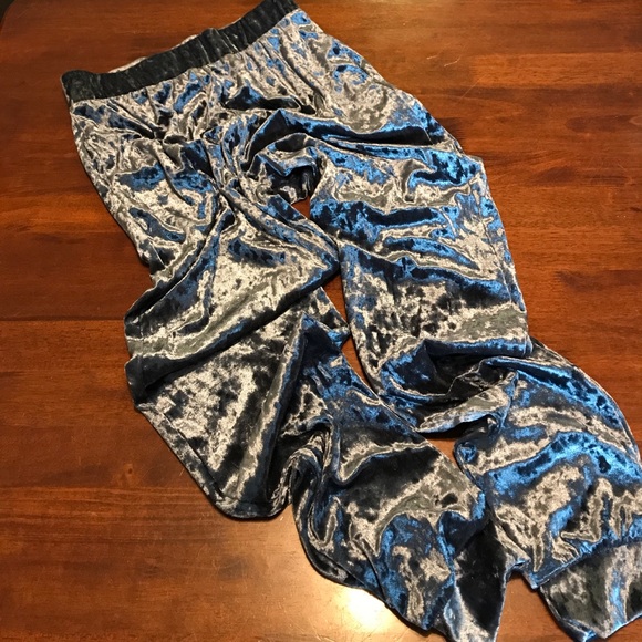 Charcoal Velvet Joggers - Picture 3 of 4