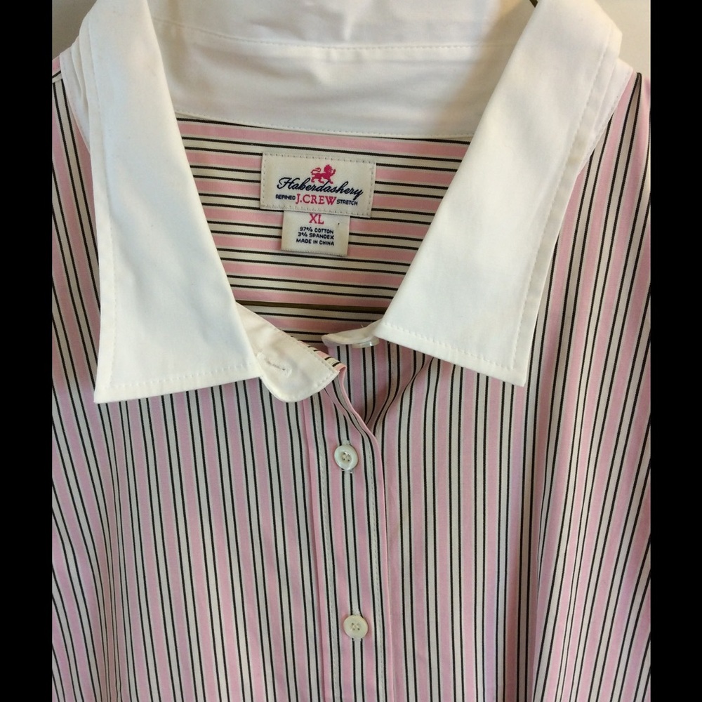 JCrew Haberdashery stripe button down