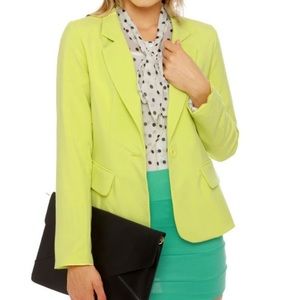 Chartreuse blazer