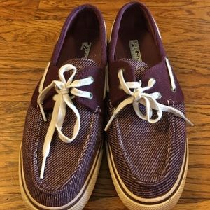 Purple Sperry Top-sider Lace Up