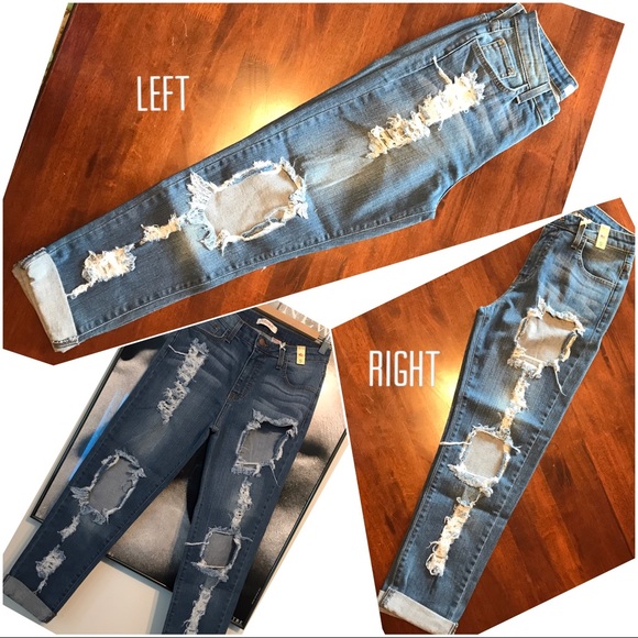 Distressed Boyfriend Jeans - Picture 3 of 8