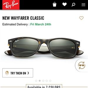 Ray Ban 'New Wayfarer Classic' Tortoise Sunglasses