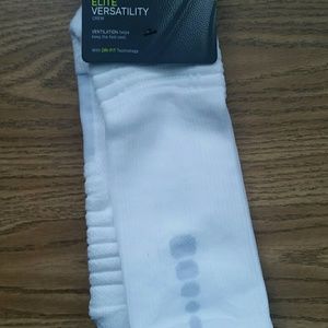 Nike elite versatility socks white/pure platinum