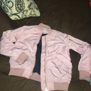 LIGHT PINK H & M BOMBER JACKET BRAND NEW