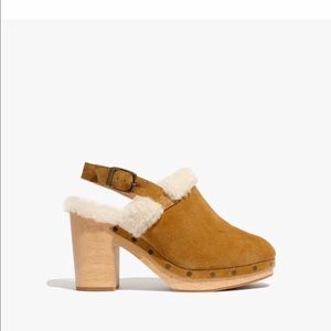 Madewell Lesley Shearling Slingback Clog