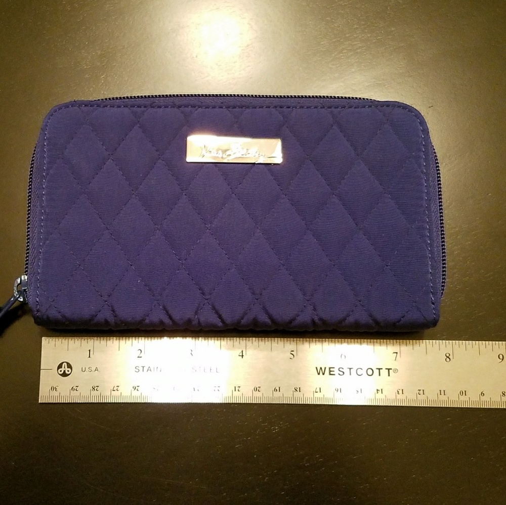 Vera Bradley- Blue Quilted Microfiber Wallet