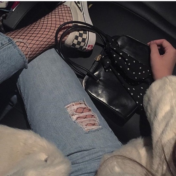 bnwt small weave black fishnets - Picture 4 of 4