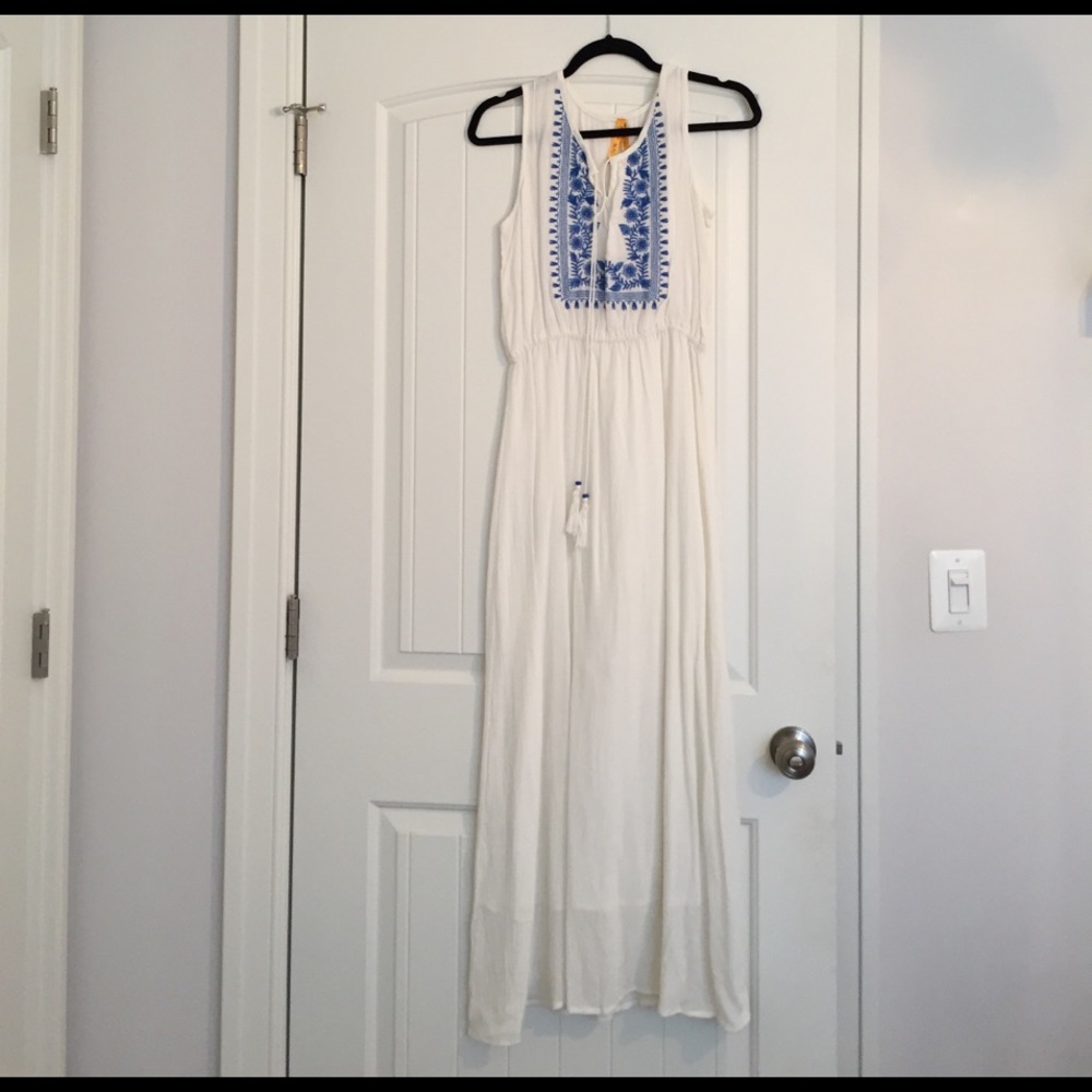 White Boho Summer Dress