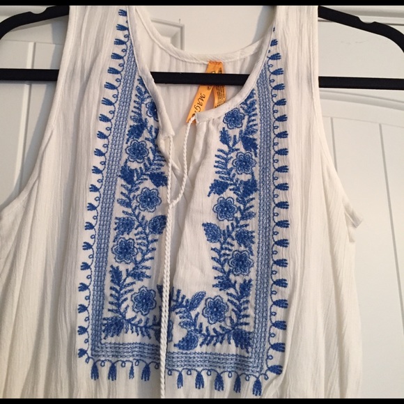 White Boho Summer Dress - Picture 2 of 2