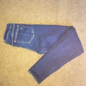 rag and bone high rise skinny stretch dark