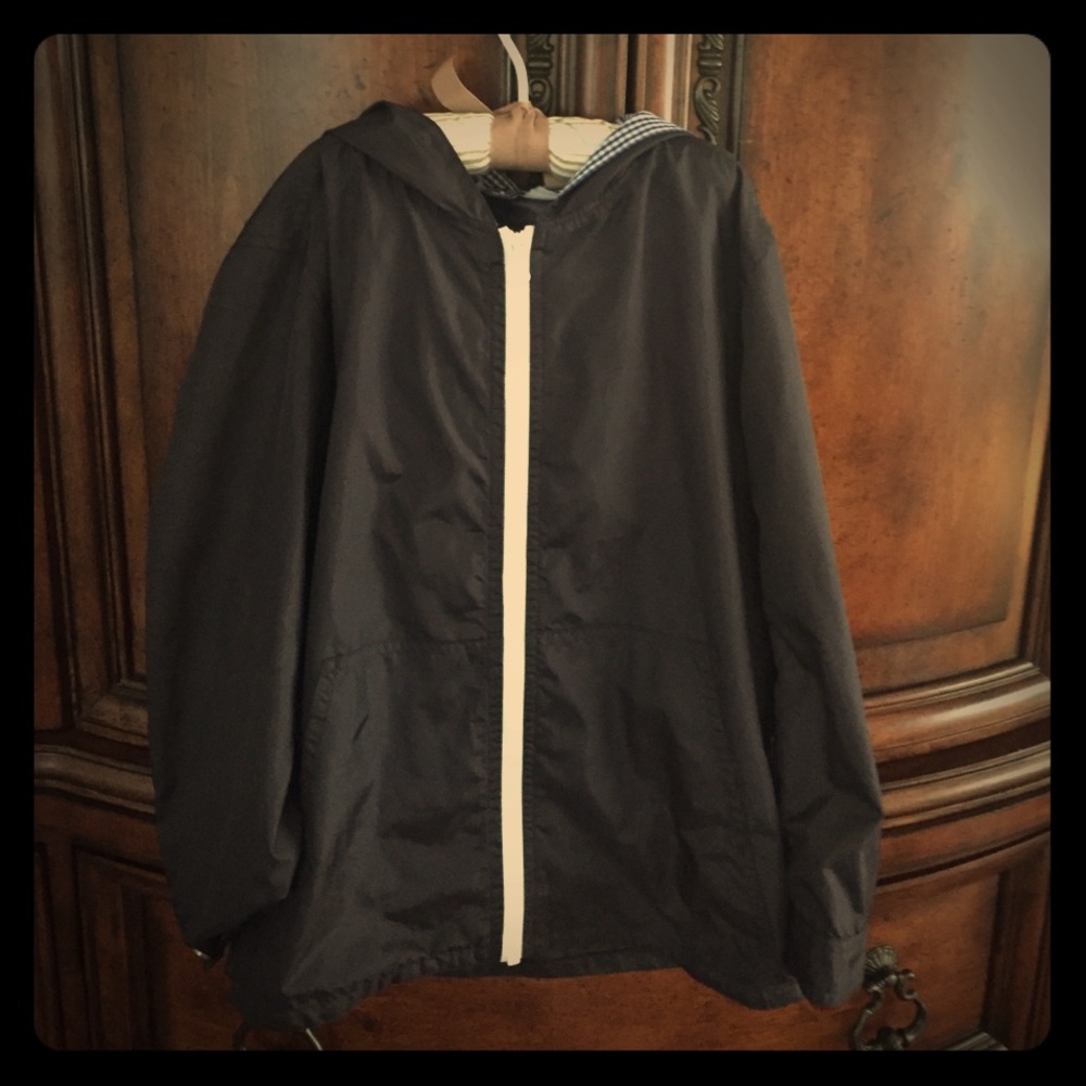 Boys Navy Hooded Brooks Brothers WindBreaker
