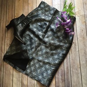 NWOT Harold's Brocade Pencil Skirt Size 4