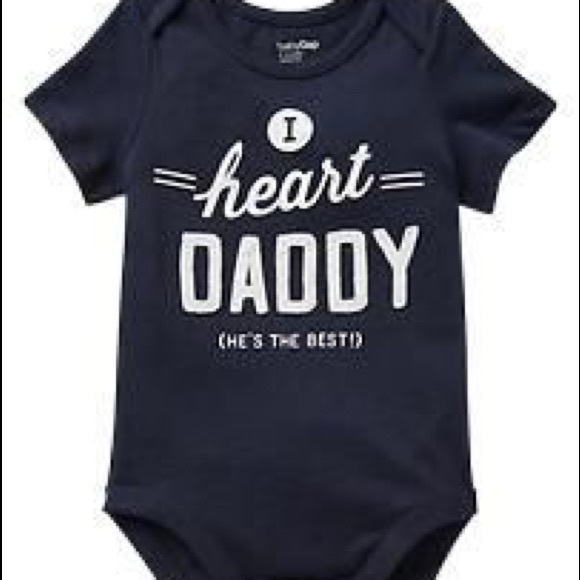 i heart daddy onesie