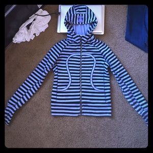 lululemon striped scuba hoodie