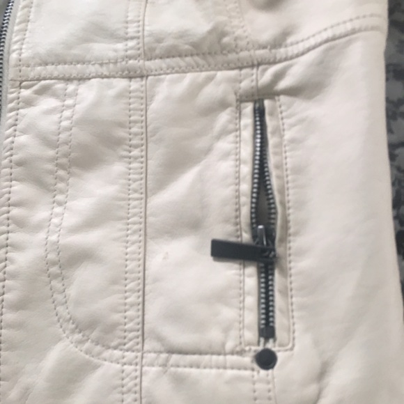 White Leather Jacket - Picture 2 of 2