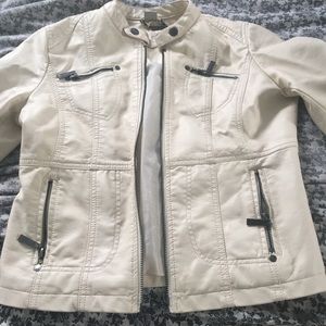 White Leather Jacket