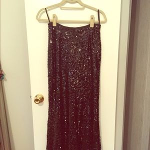 Calvin Klein Sequin Maxi Skirt