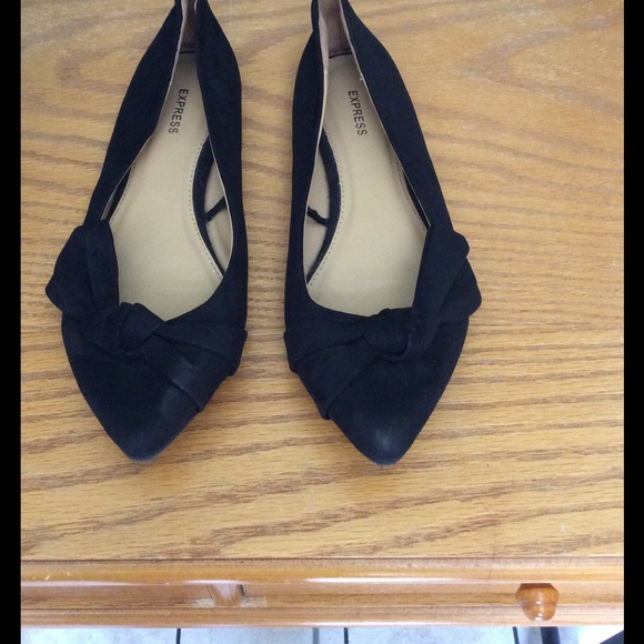 Women's black express flats - Picture 2 of 3