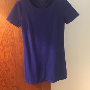 Blue T-shirt dress