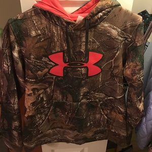 Pink/camo UA hoodie